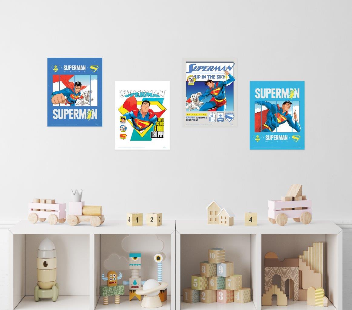 Superman (2025) (Up in the Sky) TrendyPrint™ Wall Art Set TP08100057