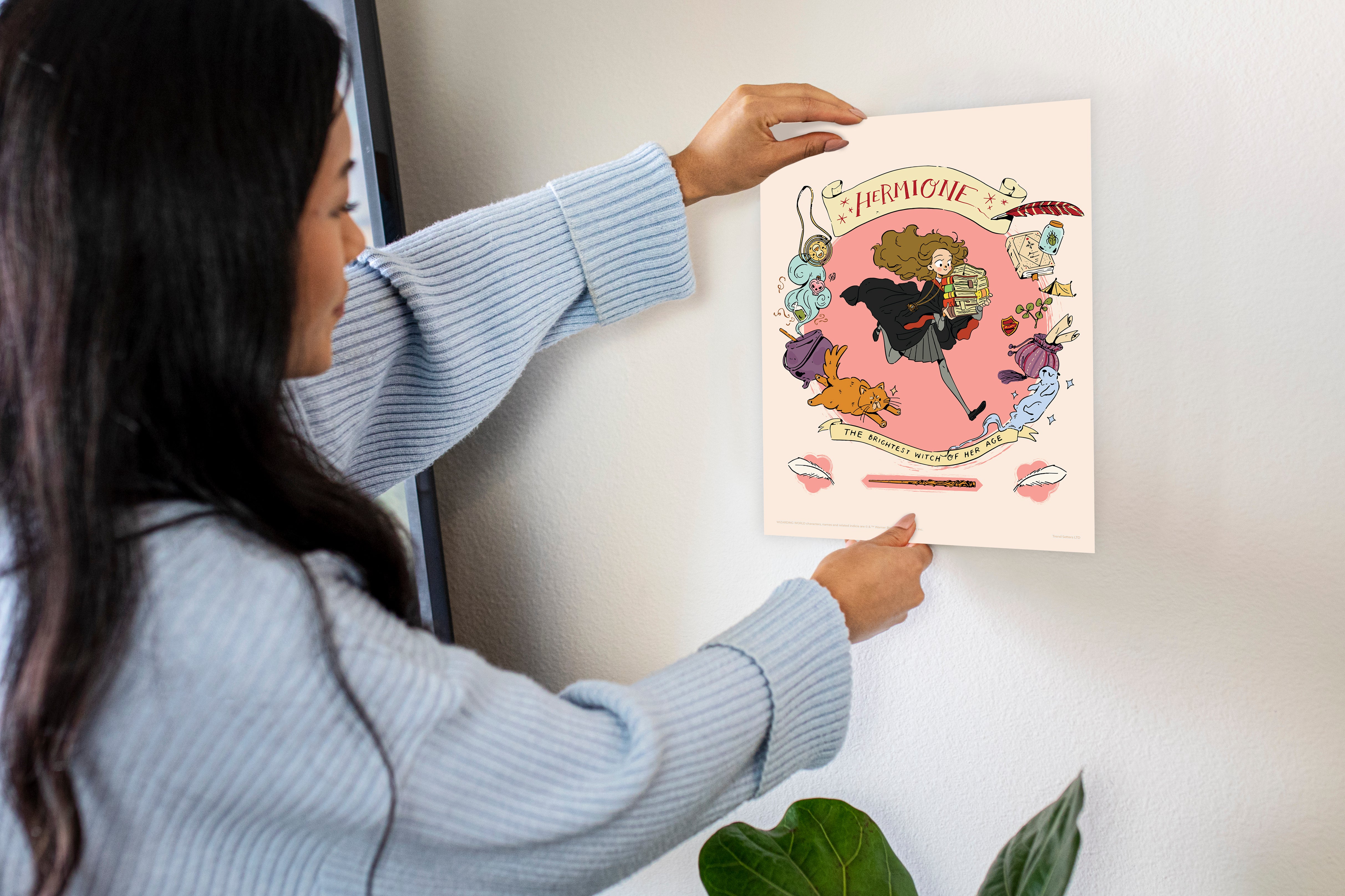 Harry Potter (Wizard Academia Characters) TrendyPrint Wall Art Set of Four TP08100072