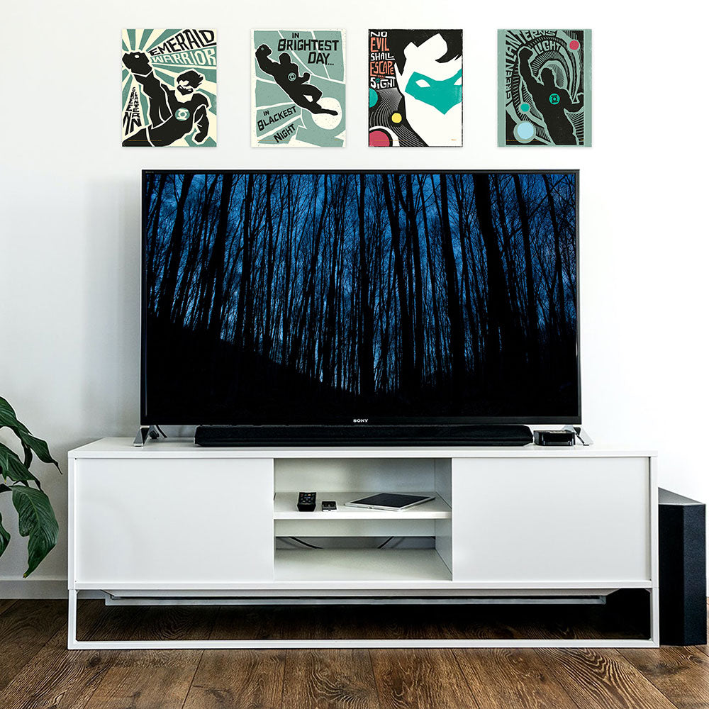 DC Comics Green Lantern (Emerald Warrior) Set of Four 8” x 10” TrendyPrint™ Wall Art Set TP08100162