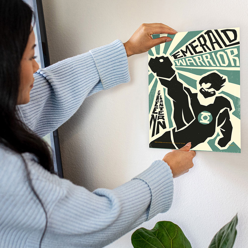 DC Comics Green Lantern (Emerald Warrior) Set of Four 8” x 10” TrendyPrint™ Wall Art Set TP08100162