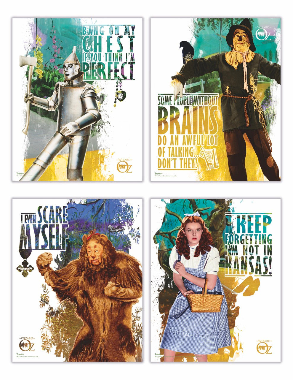 The Wizard of Oz (Off To See The Wizard) TrendyPrint™ Wall Art Set TP08100377