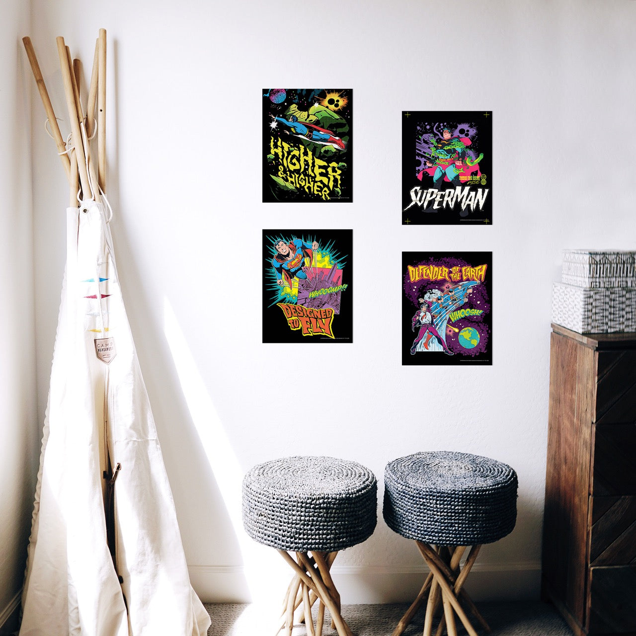Superman (Lifted Pop) TrendyPrint™ Wall Art Set TP08100410