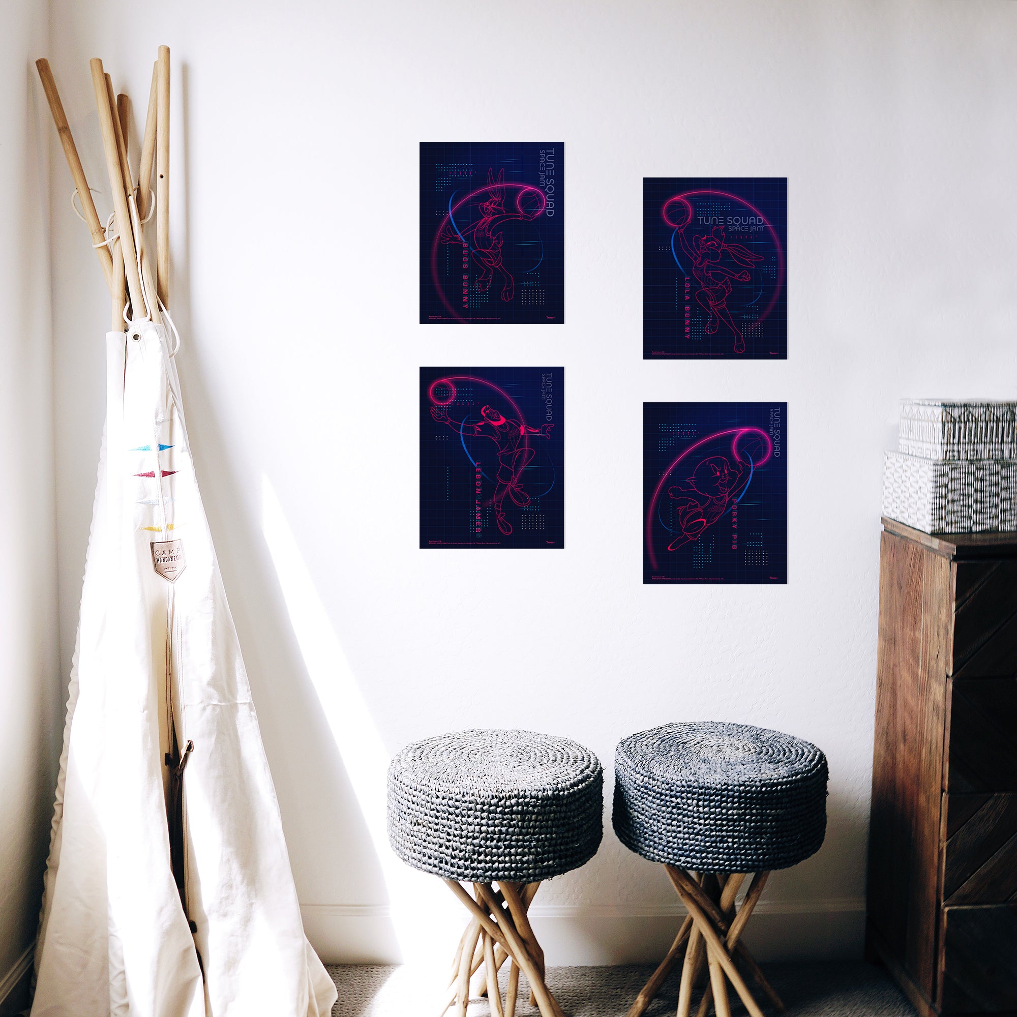 Space Jam: A New Legacy (Hologram) TrendyPrint™ Wall Art Set TP08100430
