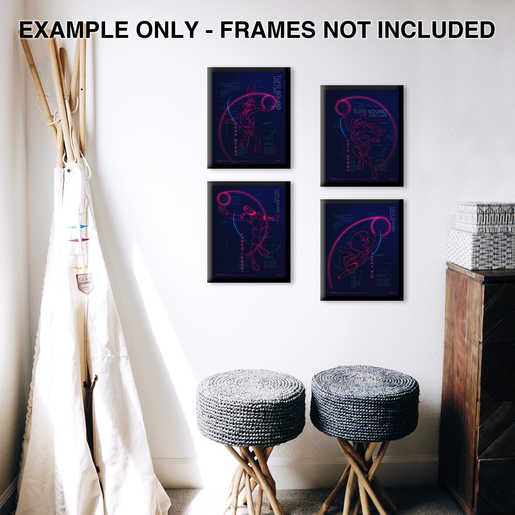 Space Jam: A New Legacy (Hologram) TrendyPrint™ Wall Art Set TP08100430