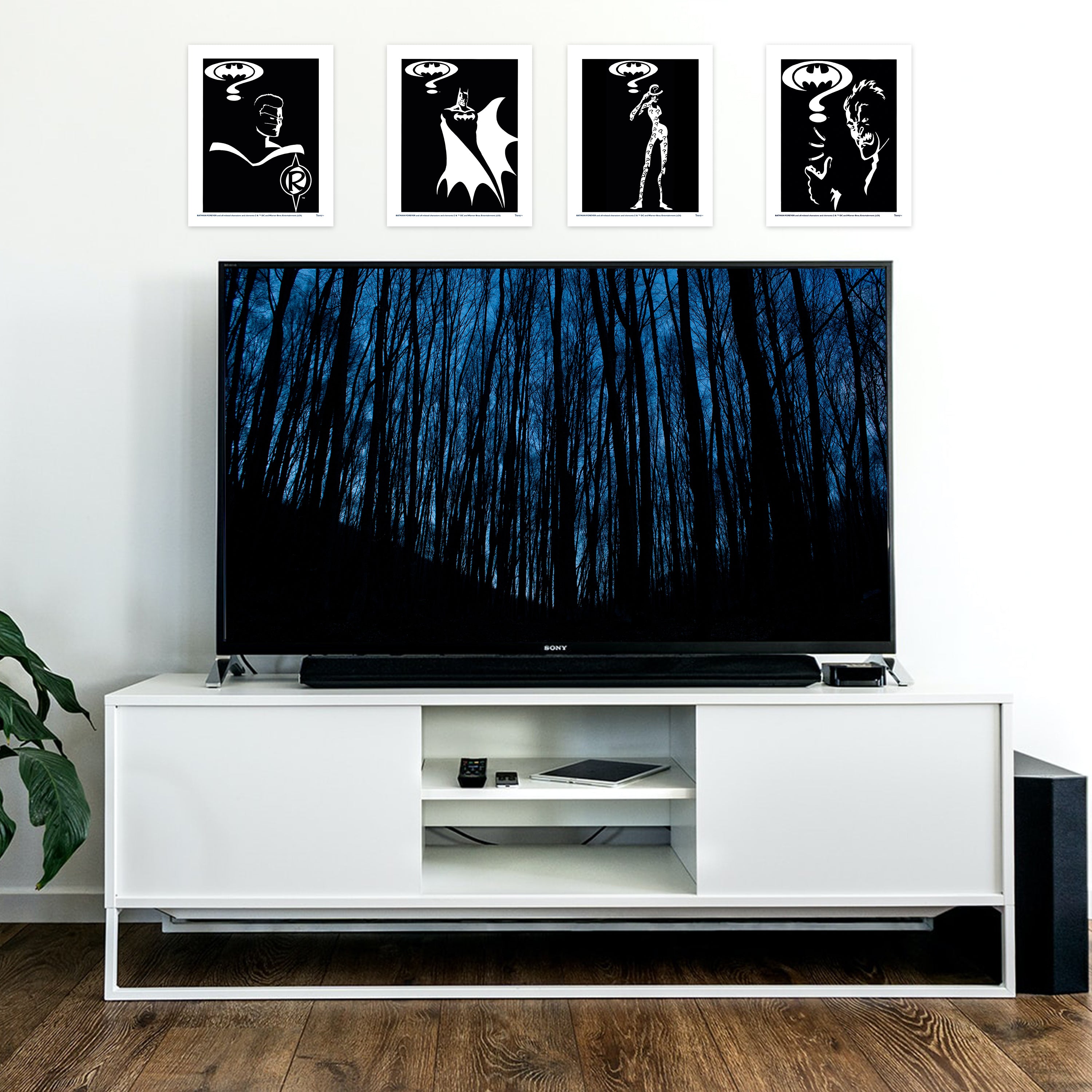 Batman Forever (Heroes and Villains) TrendyPrint Wall Art Set of Four TP08100460