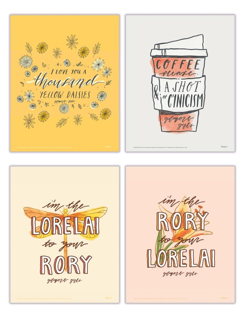 Gilmore Girls (Lorelai and Rory Quotes) TrendyPrint™ Wall Art Set TP08100542