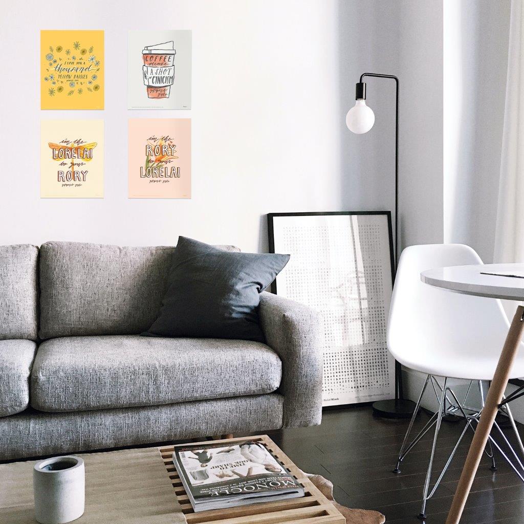 Gilmore Girls (Lorelai and Rory Quotes) TrendyPrint™ Wall Art Set TP08100542