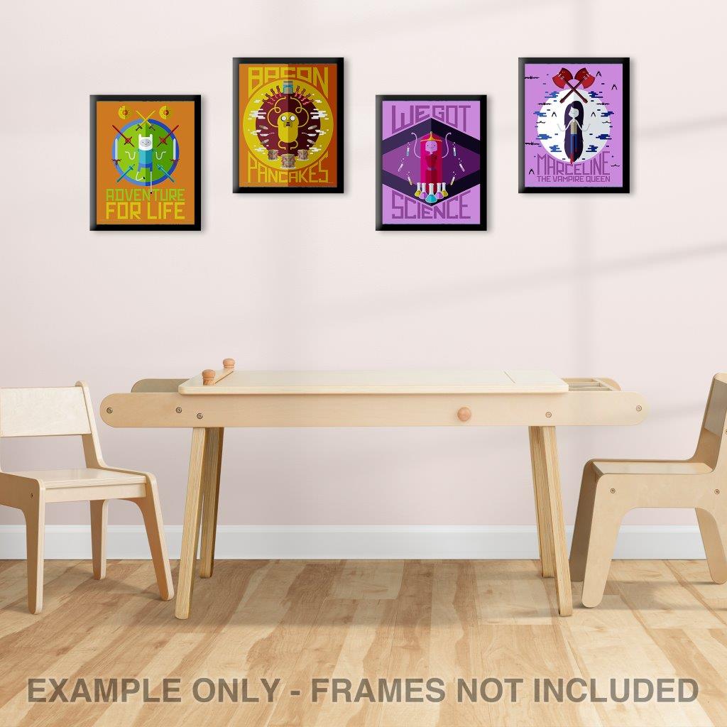 Adventure Time (Finn, Jake, Marceline & Princess Bubblegum) TrendyPrint™ Wall Art Set TP08100544