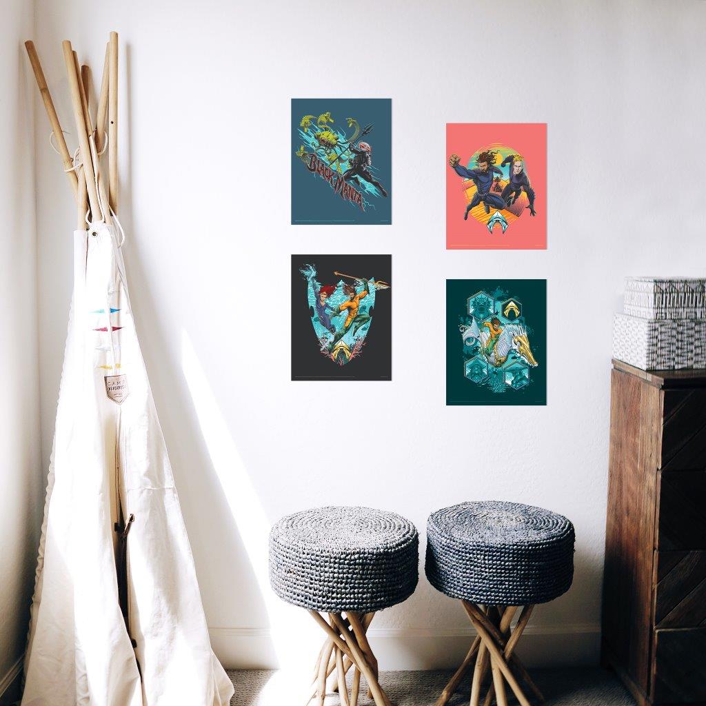 Aquaman and the Lost Kingdom (Illustrated Characters) TrendyPrint™ Wall Art Set TP08100557
