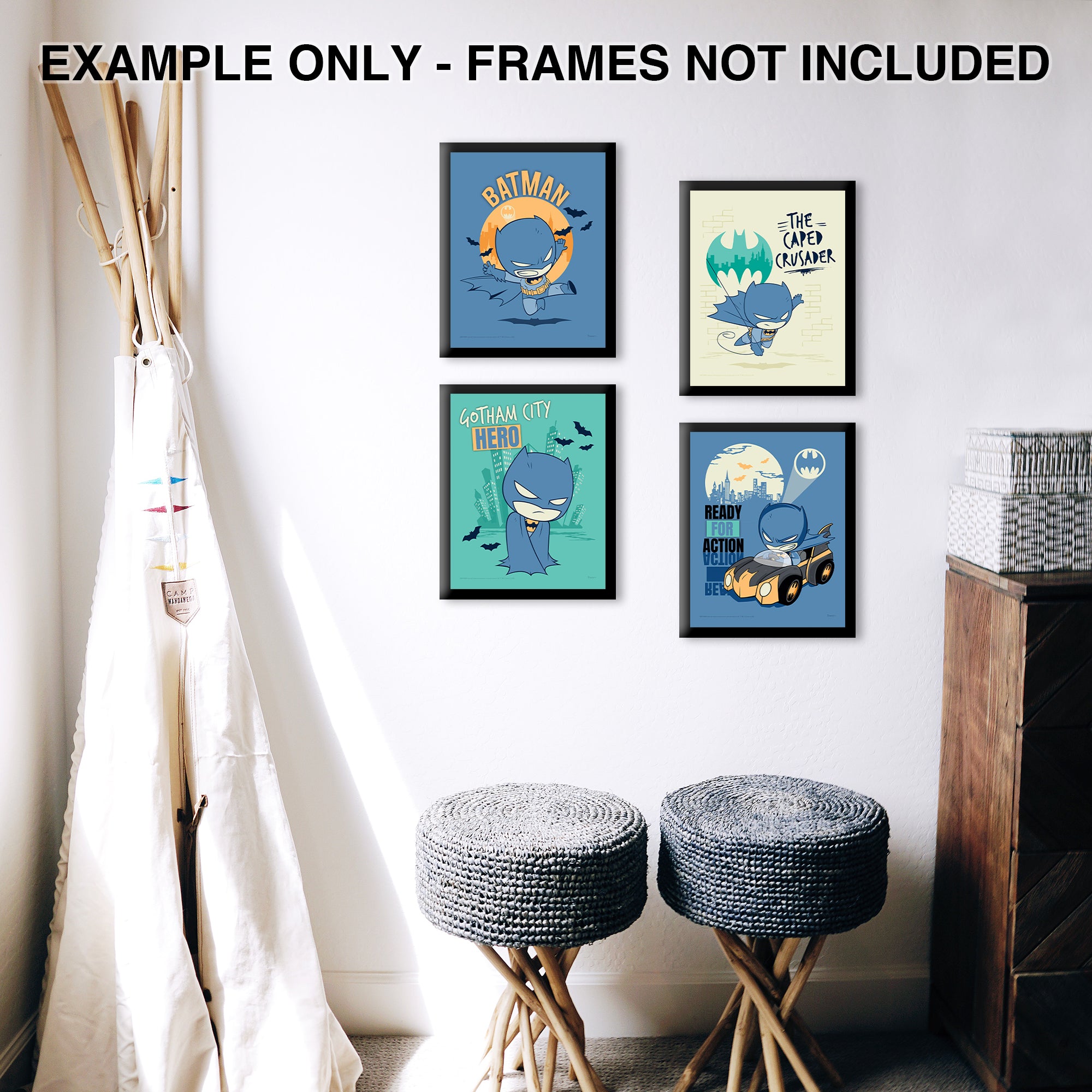 DC Comics (Batman - Chibi) TrendyPrint™ Wall Art Set TP08100694