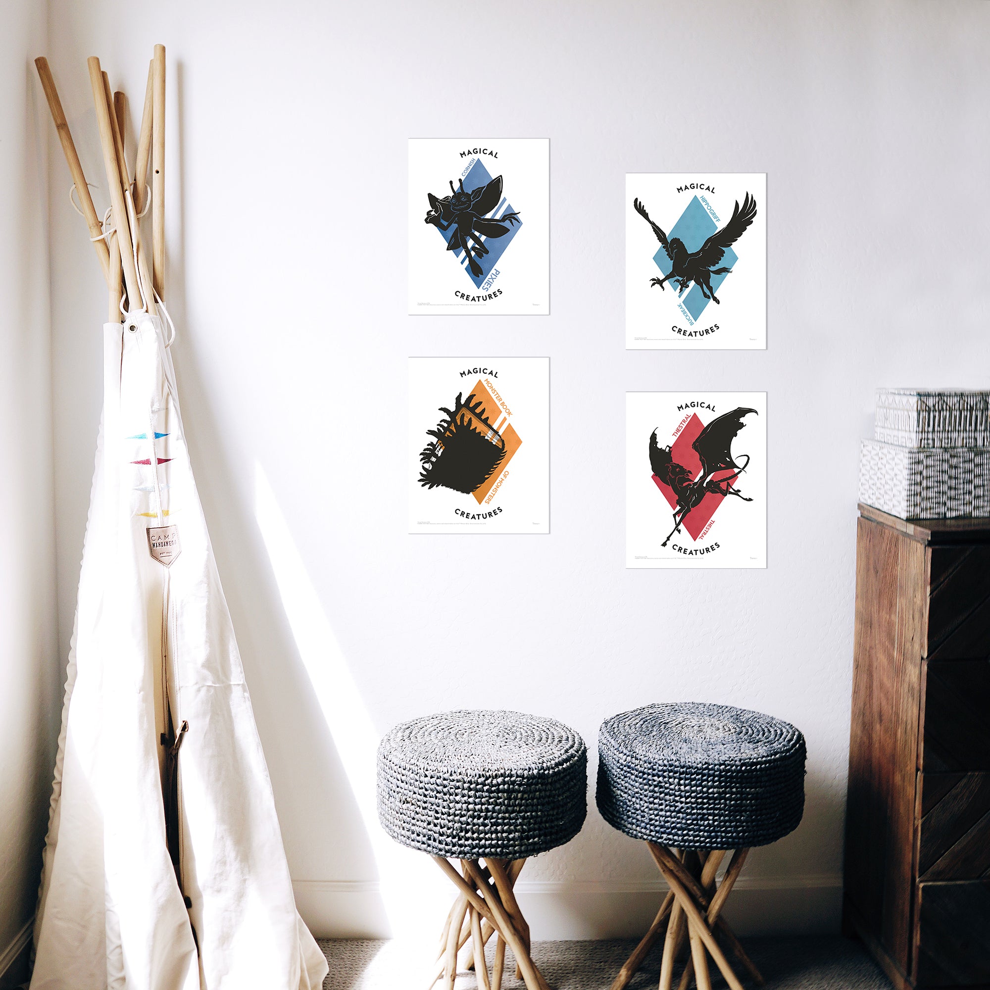 Harry Potter (Magical Creatures) TrendyPrint™ Wall Art Set TP08100696