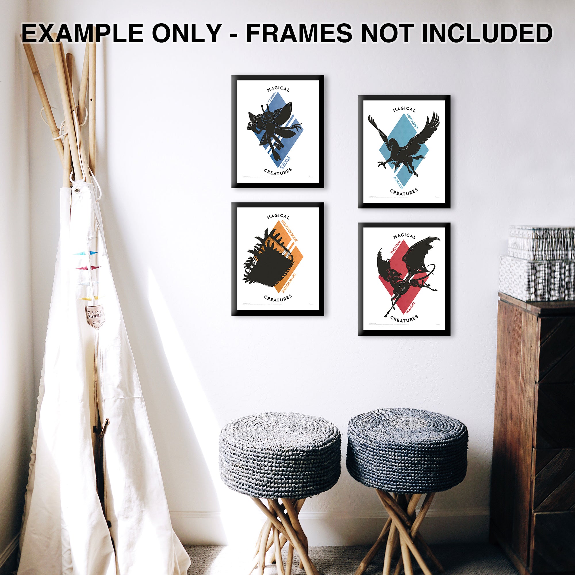 Harry Potter (Magical Creatures) TrendyPrint™ Wall Art Set TP08100696