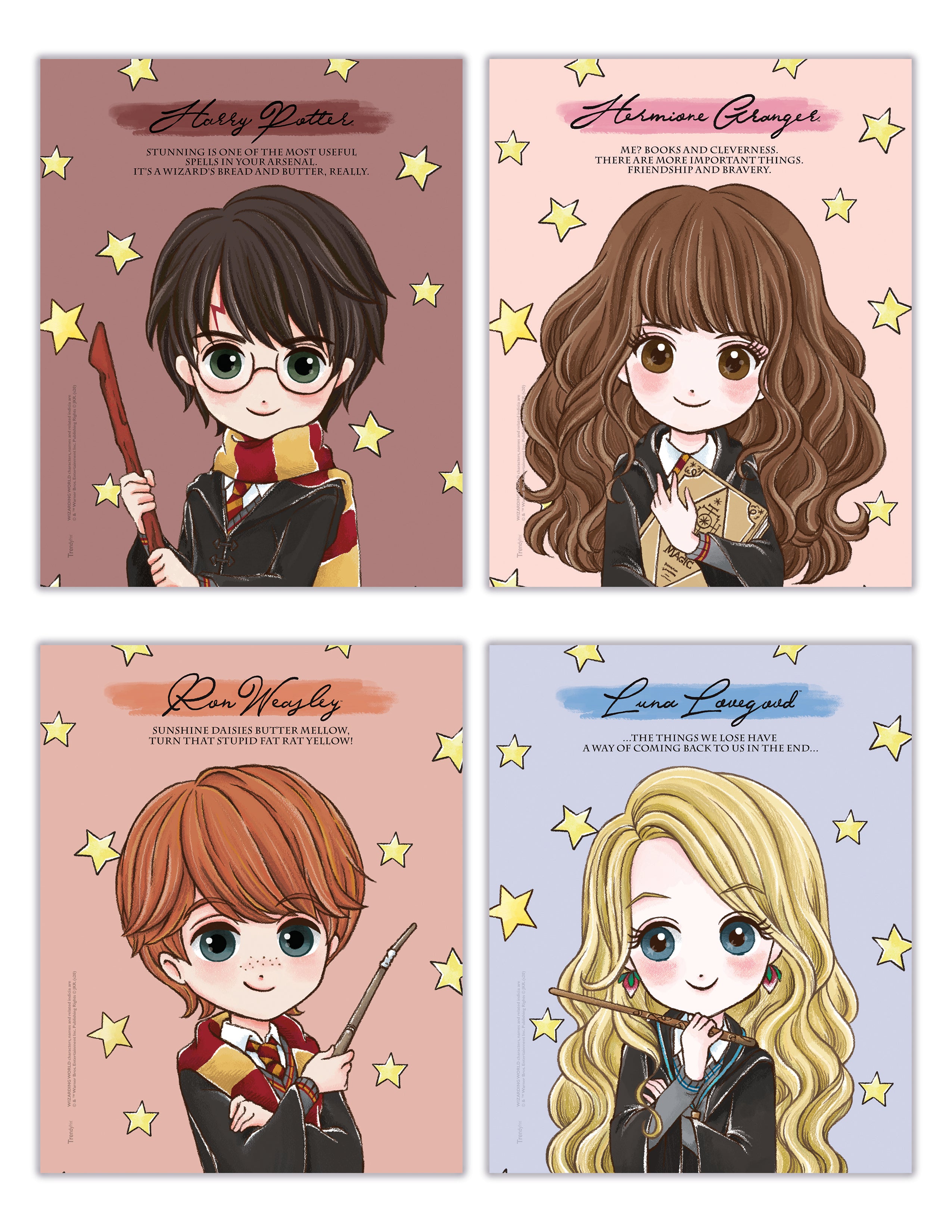 Harry Potter (Magical Quotes) TrendyPrint™ Wall Art Set TP08100698