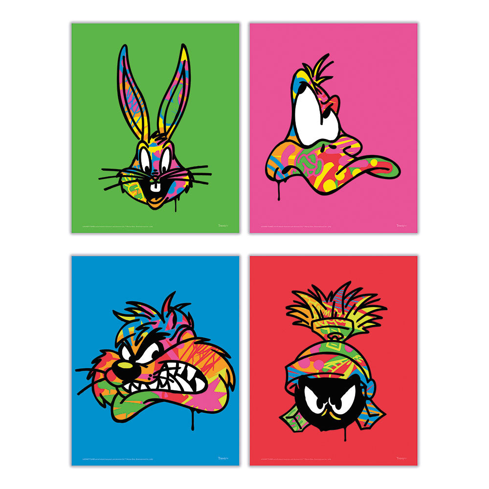 Looney Tunes (Graffiti Portraits) TrendyPrint™ Wall Art Set TP08100701
