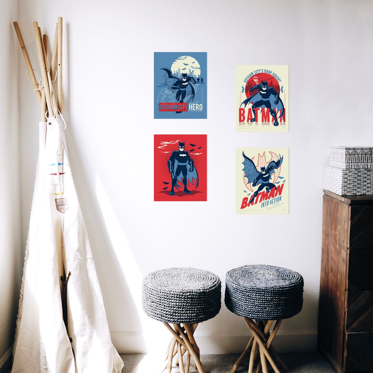 DC Comics (Batman - Gotham City Hero) TrendyPrint™ Wall Art Set TP08100718