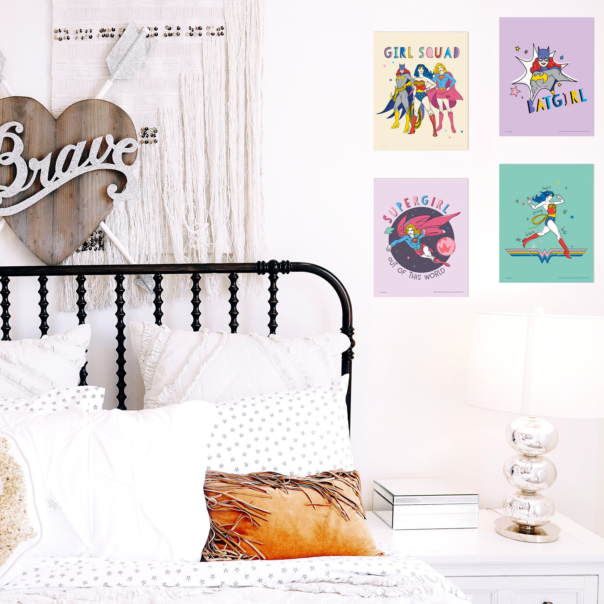 DC Comics (Justice League Women - Super Doodle) TrendyPrint™ Wall Art Set  TP08100785