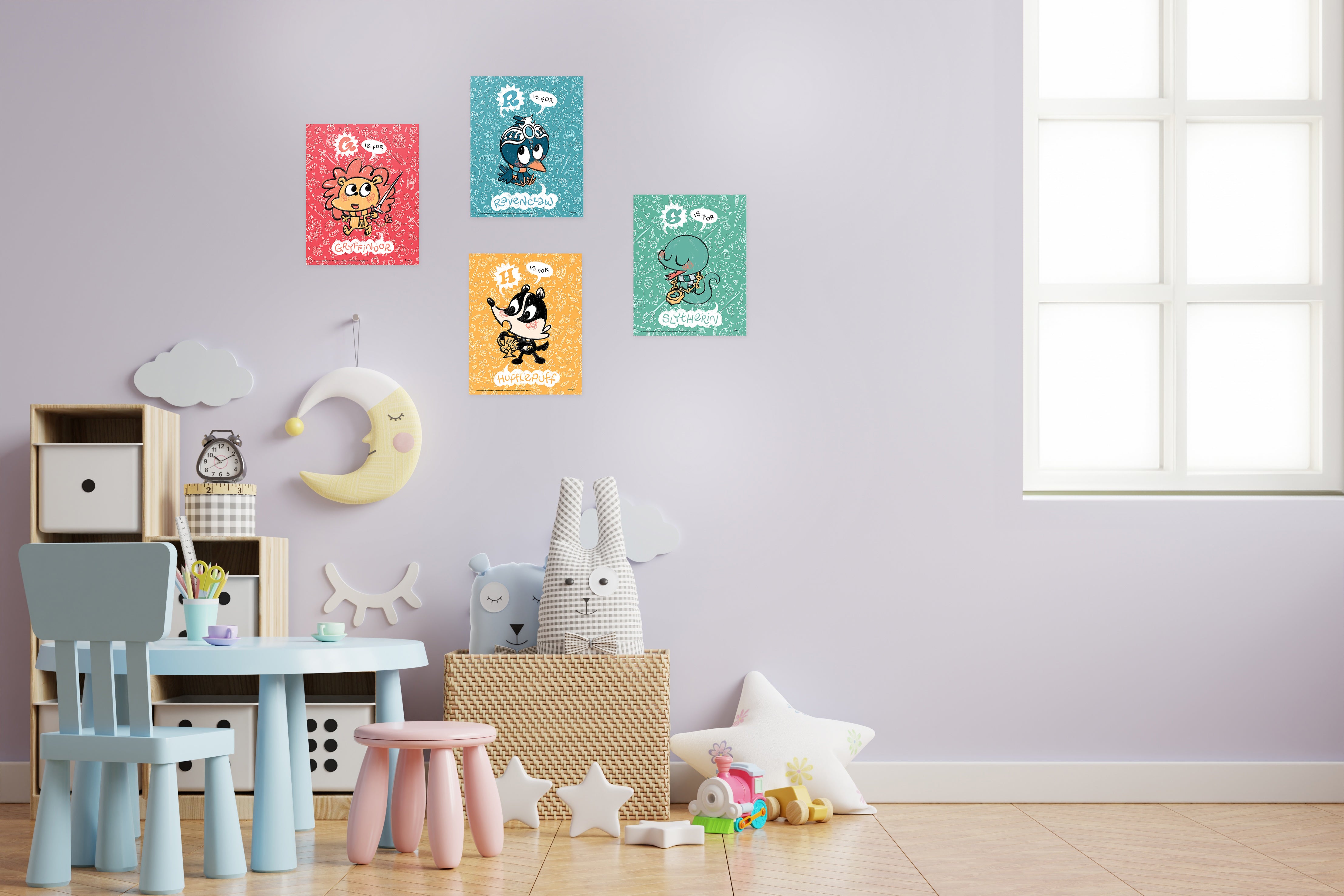 Harry Potter (Hogwarts Alphabet) TrendyPrint™ Wall Art Set TP08100807