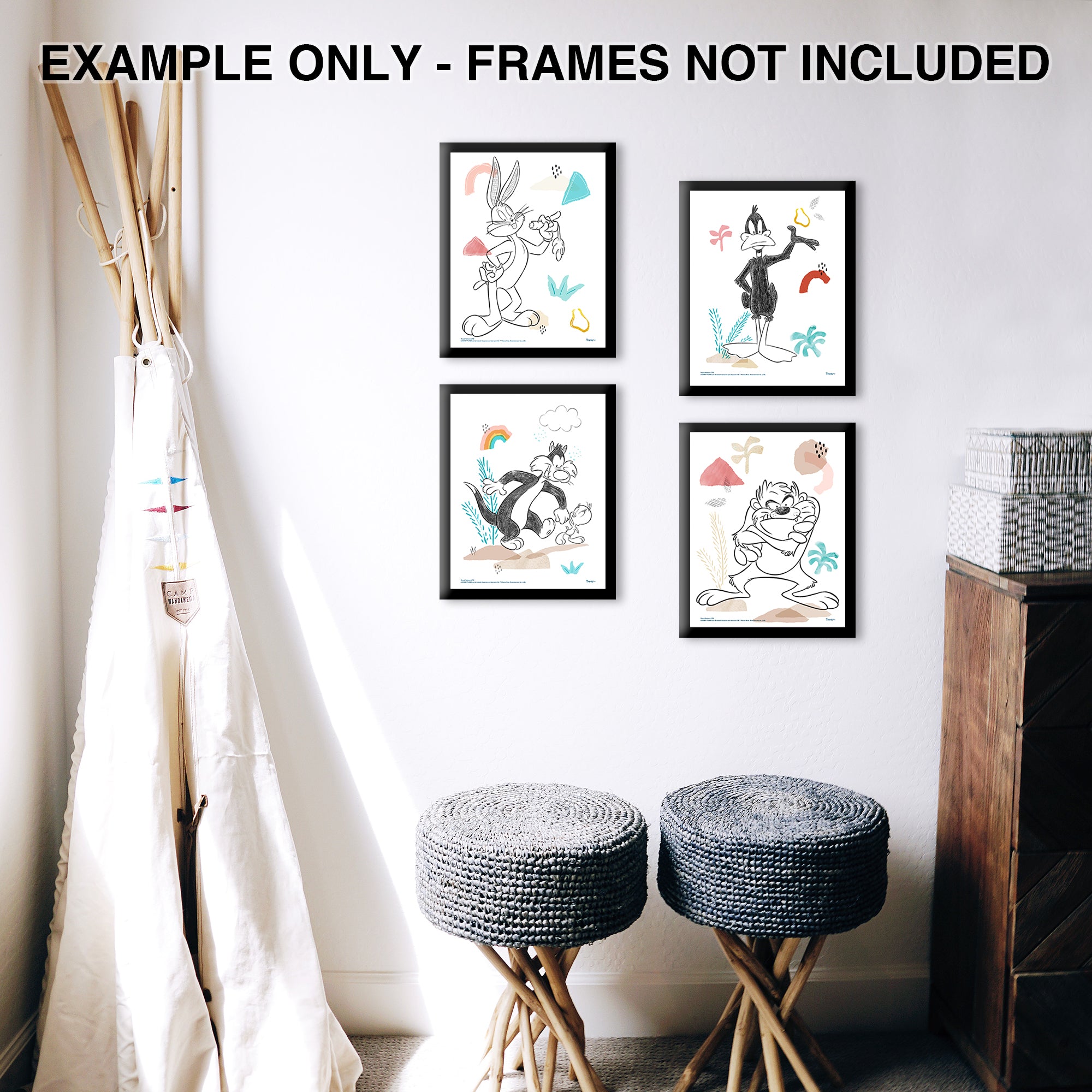Looney Tunes (Doodles and Sketches) TrendyPrint™ Wall Art Set TP08100827