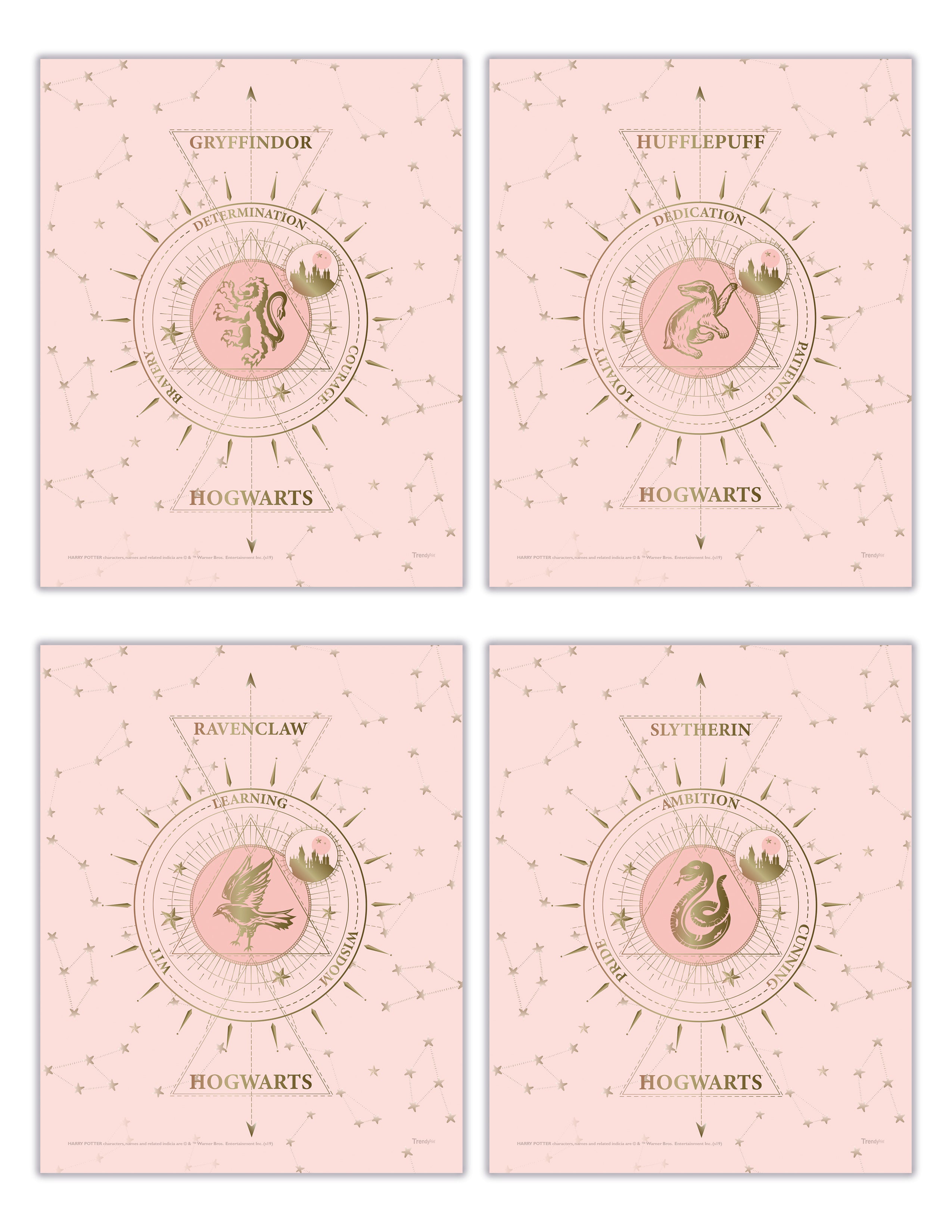 Harry Potter (Constellation House) TrendyPrint™ Wall Art Set TP08100831