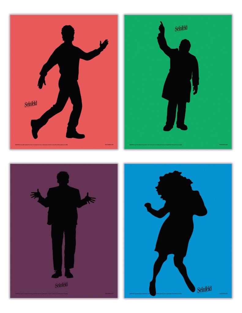 Seinfeld (Silhouette Quartet) TrendyPrint™ Wall Art Set TP08100854