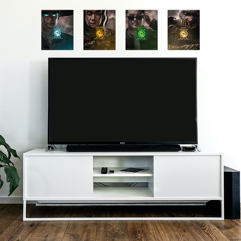 Mortal Kombat 2 (Raiden, Johnny Cage, Shang Tsung, and Baraka) TrendyPrint™ Wall Art Set TP08100918