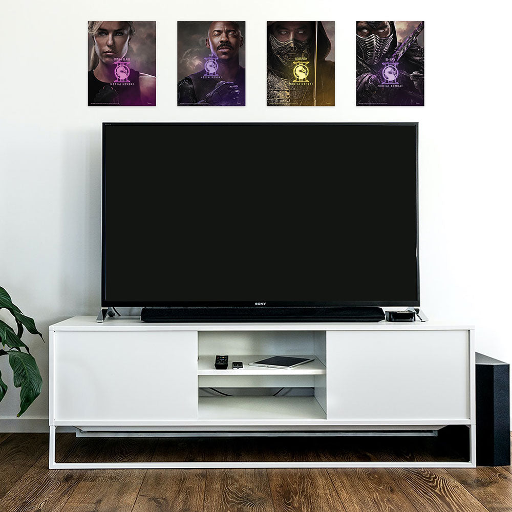 Mortal Kombat 2 (Sonya Blade, Scorpion, Bi-Han, and Jax) TrendyPrint™ Wall Art Set TP08100998