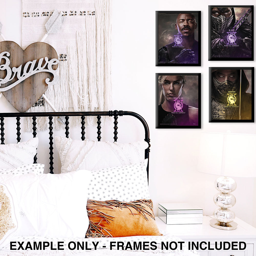 Mortal Kombat 2 (Sonya Blade, Scorpion, Bi-Han, and Jax) TrendyPrint™ Wall Art Set TP08100998