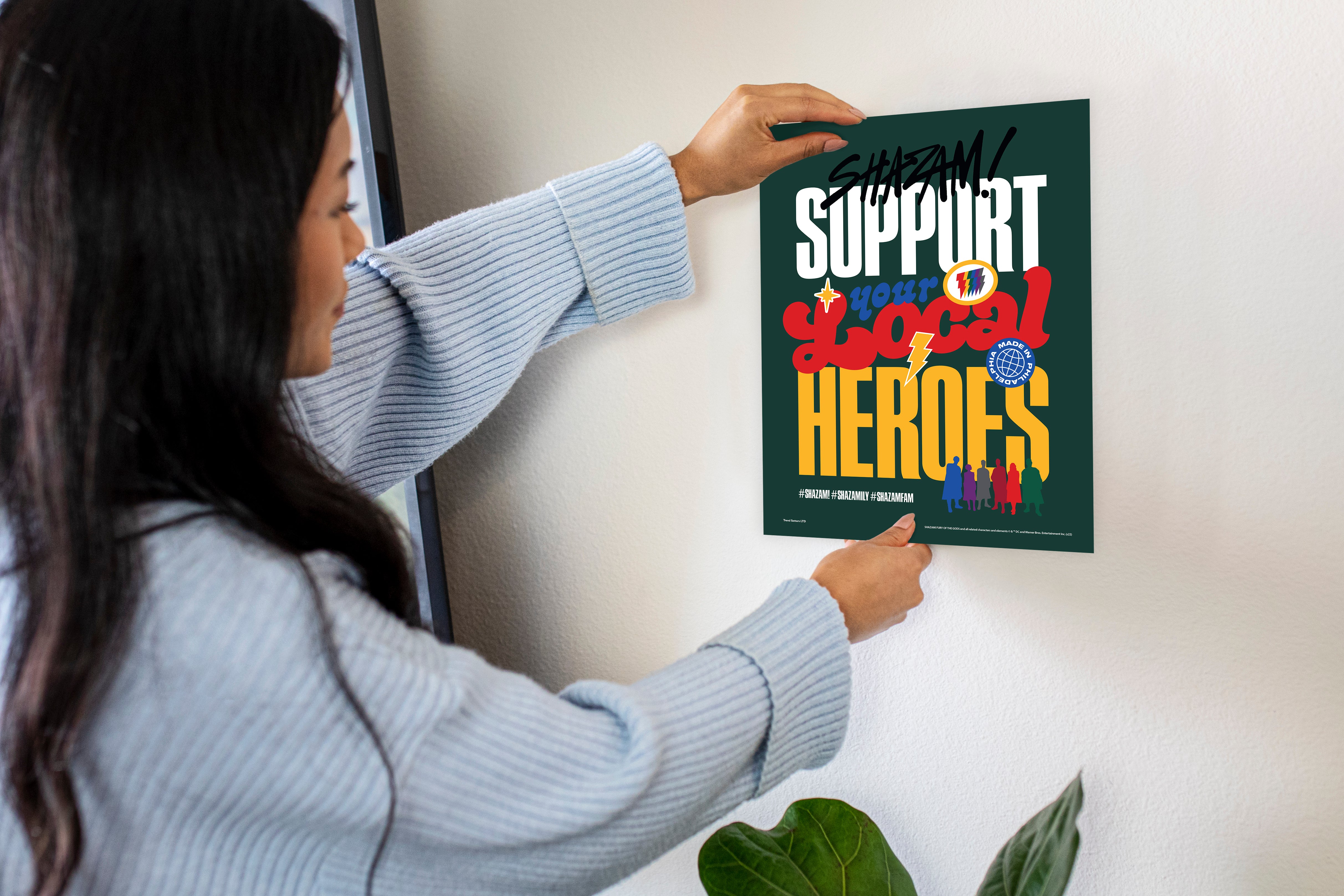 Shazam! Fury Of The Gods (Support Your Local Heros) TrendyPrint™ Wall Art Set  TP08100384