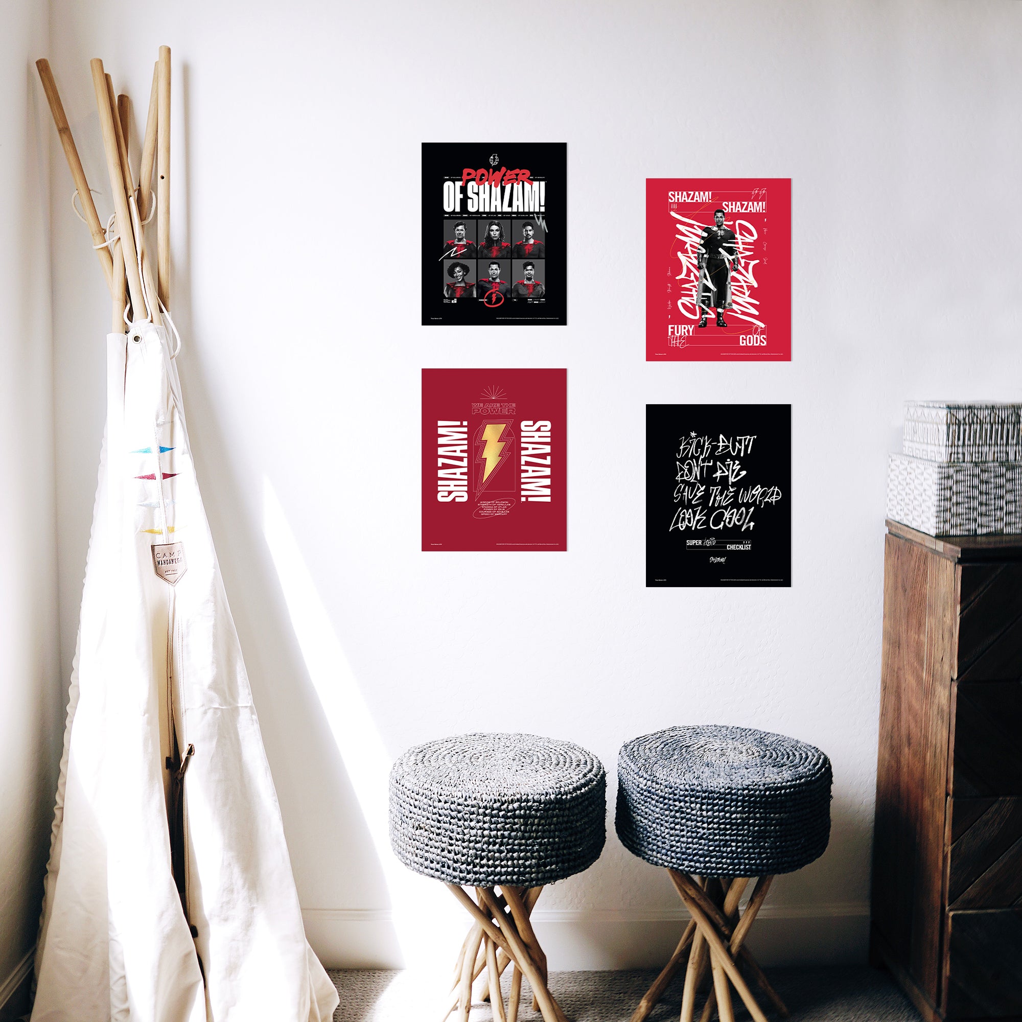 Shazam! Fury Of The Gods (Power of Shazam) TrendyPrint™ Wall Art Set  TP08100808