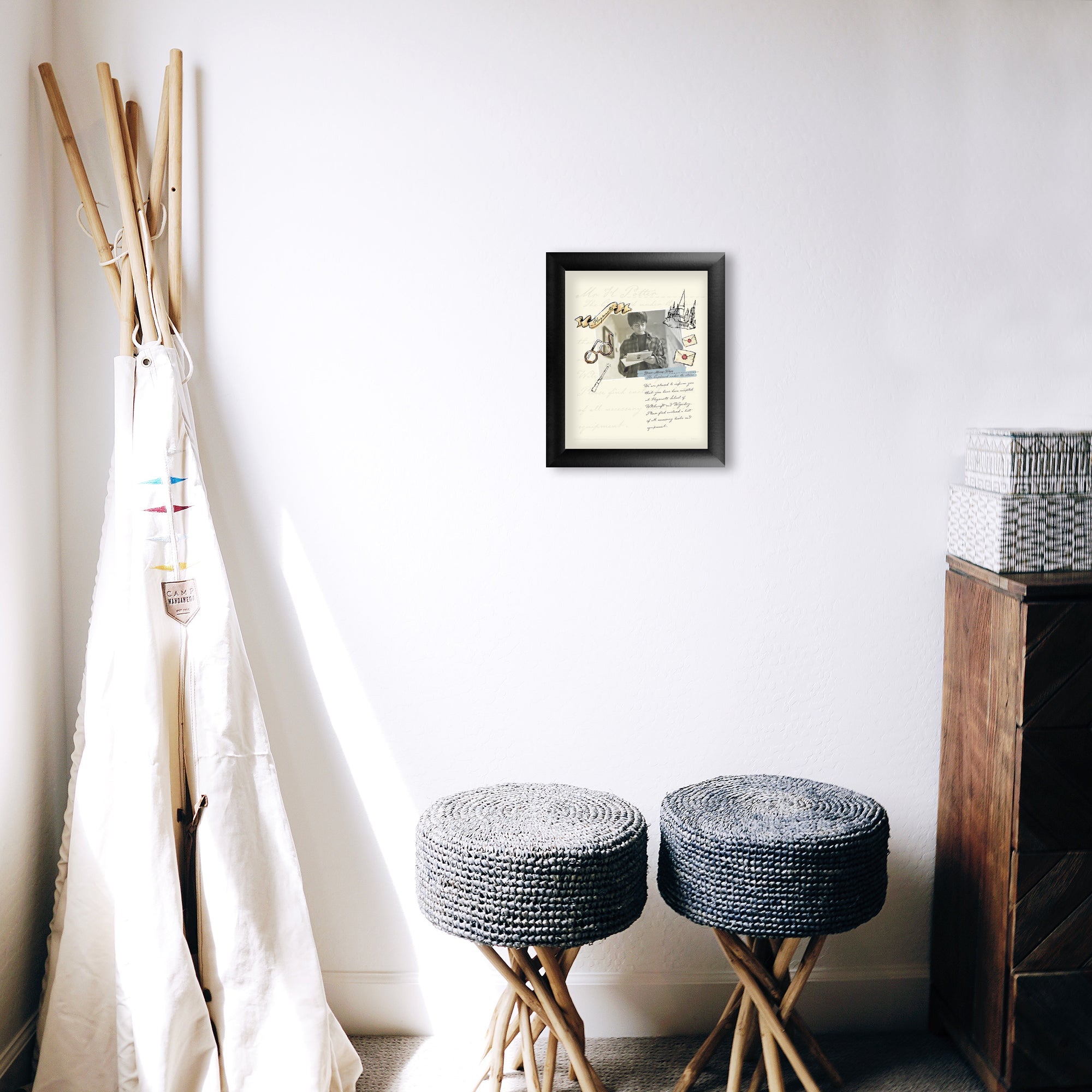 Harry Potter (Magical Acceptance Letter - Personalize with Name) Framed TrendyPrint Wall Art TPF08100109CLA