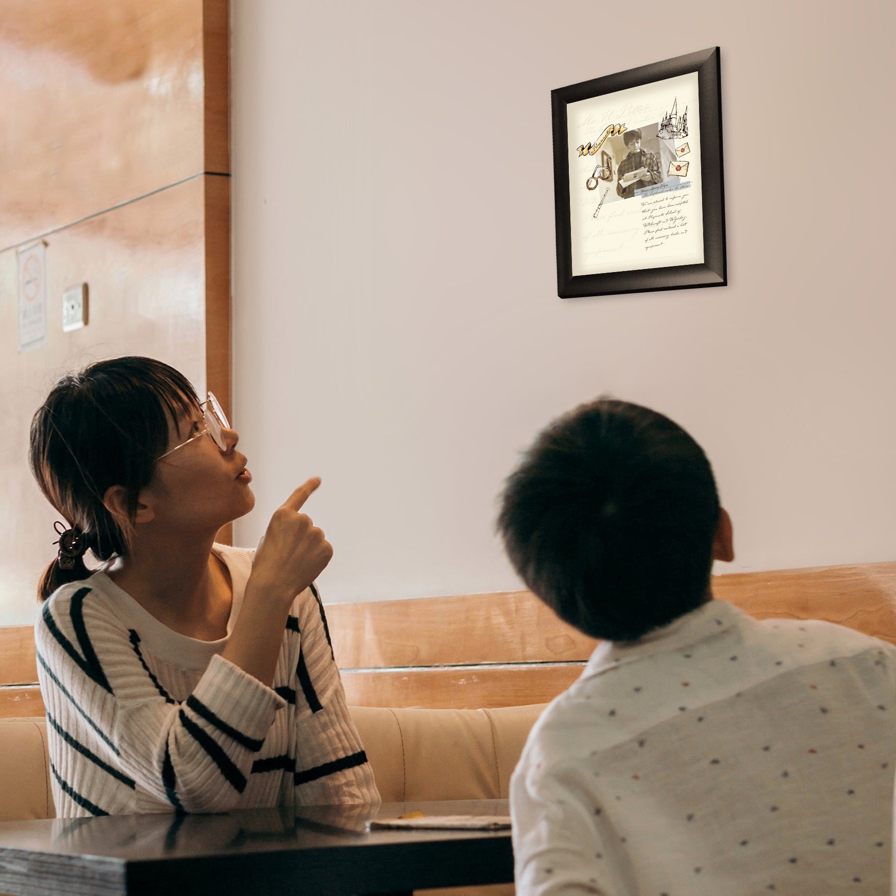 Harry Potter (Magical Acceptance Letter - Personalize with Name) Framed TrendyPrint Wall Art TPF08100109CLA