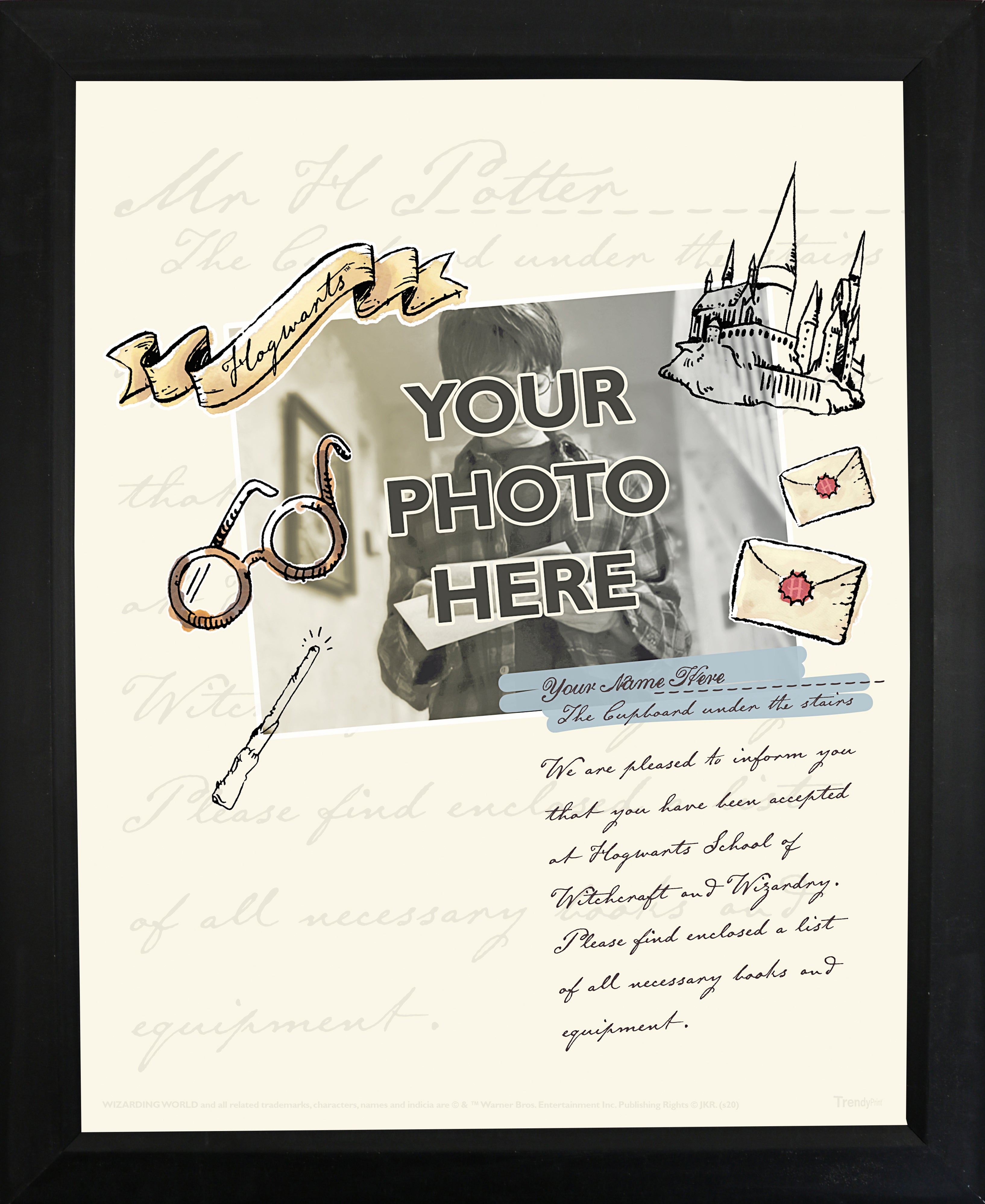 Harry Potter (Magical Moments - Personalized) Framed TrendyPrint™ Wall Art Set TPFU08100212