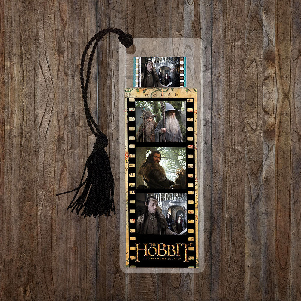 THE HOBBIT: AN UNEXPECTED JOURNEY (Elrond, Thorin, Gandalf) FilmCells™ Bookmark USBM642