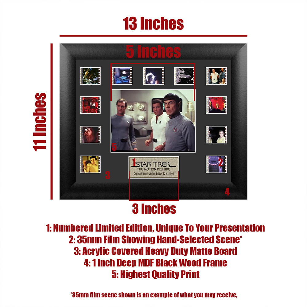 Star Trek The Motion Picture (S2) Limited Edition Mini Montage Framed FilmCells Presentation USFC2123