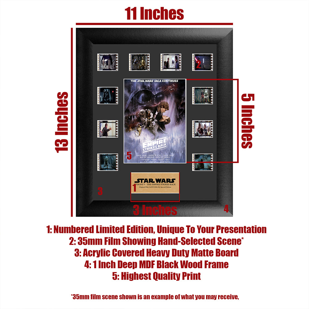 Star Wars: Episode V (The Empire Strikes Back) FilmCells Presentation Mini Montage Wall Art USFC2368