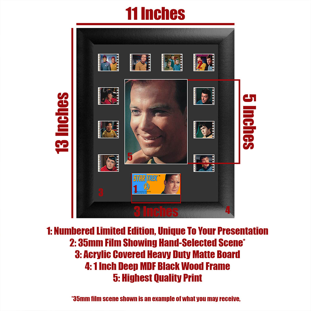 Star Trek The Original Series S2) Limited Edition Mini Montage Framed FilmCells Presentation USFC2529