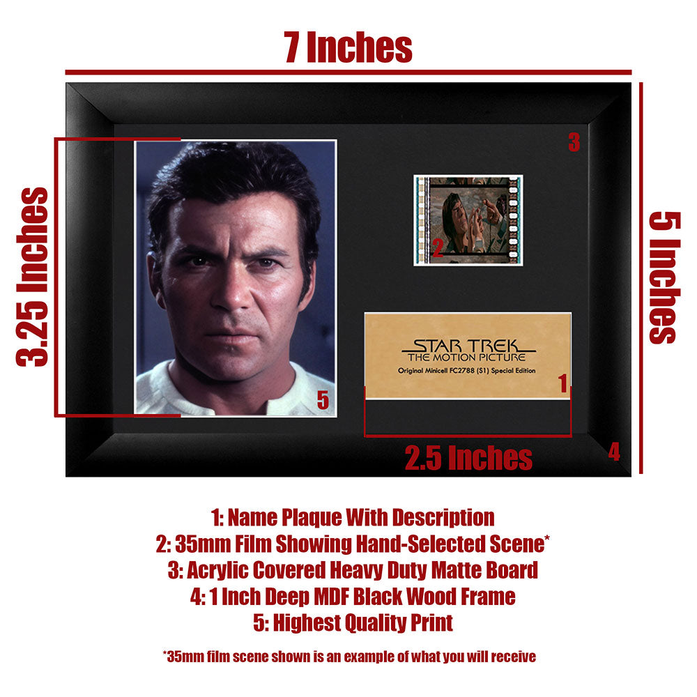 Star Trek I: The Motion Picture (Admiral James T. Kirk) Minicell FilmCells Framed Desktop Presentation USFC2788