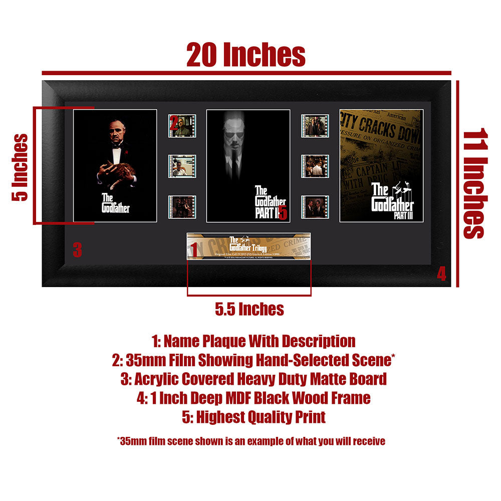 The Godfather (S2) Limited Edition Trio Framed FilmCells Presentation USFC2813