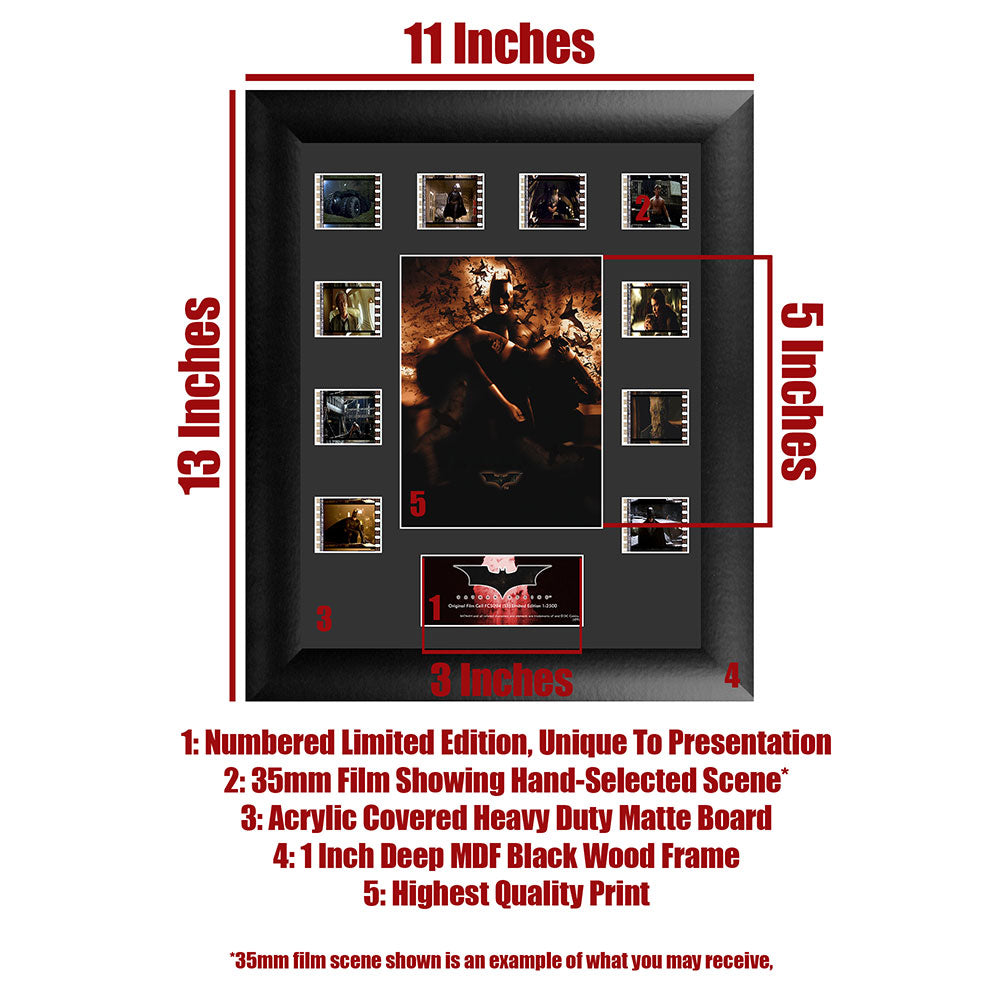 Batman Begins (S1) Limited Edition Mini Montage Framed FilmCells Presentation USFC5094