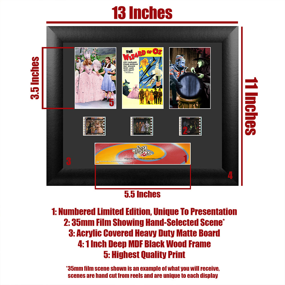 The Wizard of Oz (S2) 3 Cell Standard FilmCells Wall Art Presentation USFC5290