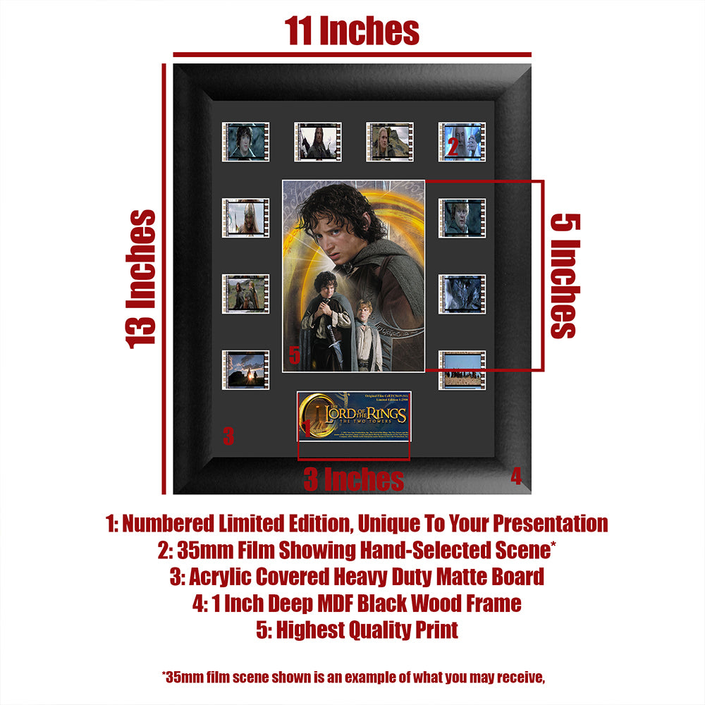 The Lord of the Rings: The Two Towers (S1) Limited Edition Mini Montage Framed FilmCells Presentation USFC5619