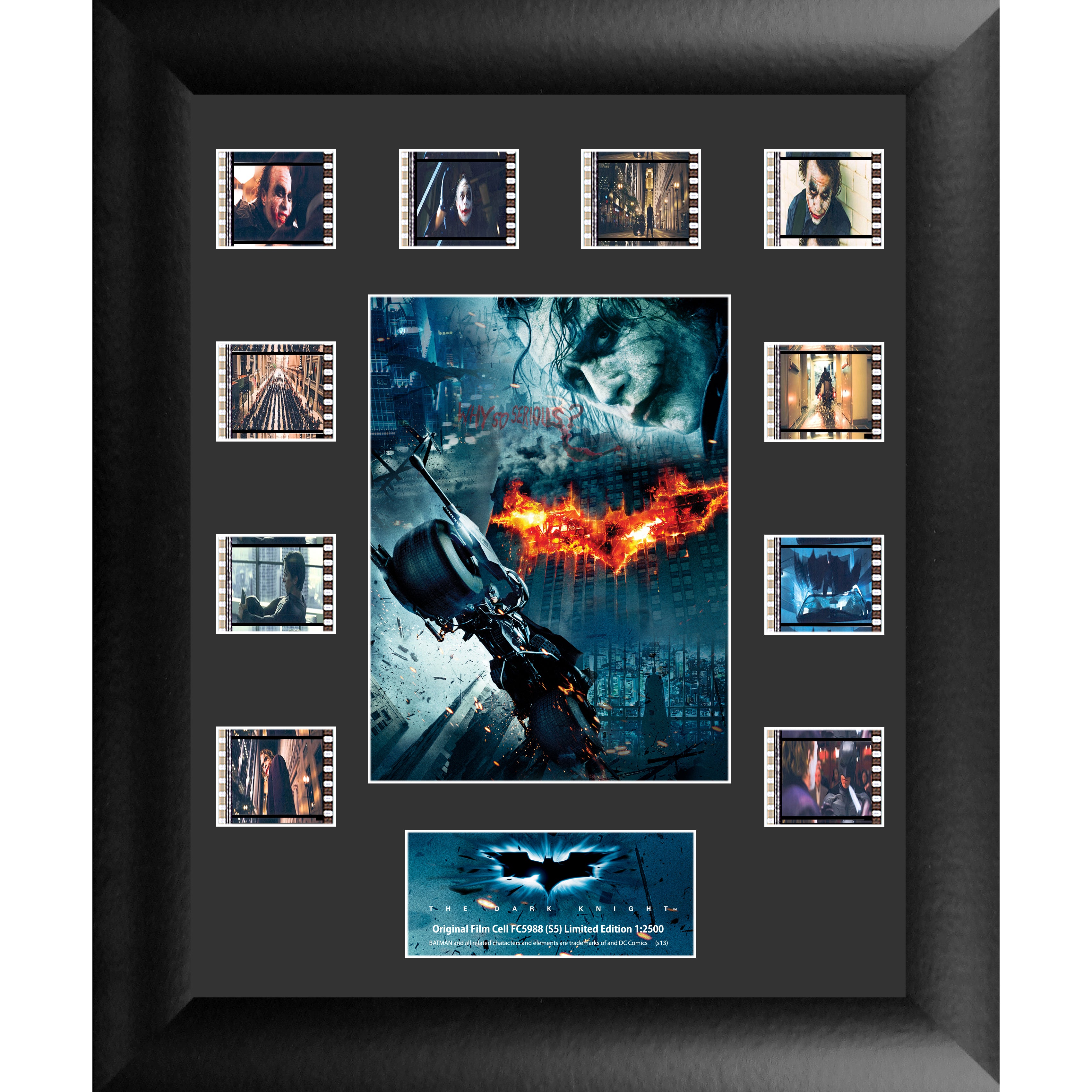 Batman: The Dark Knight (Batman v. Joker) Limited Edition Mini Montage Framed FilmCells Presentation USFC5988