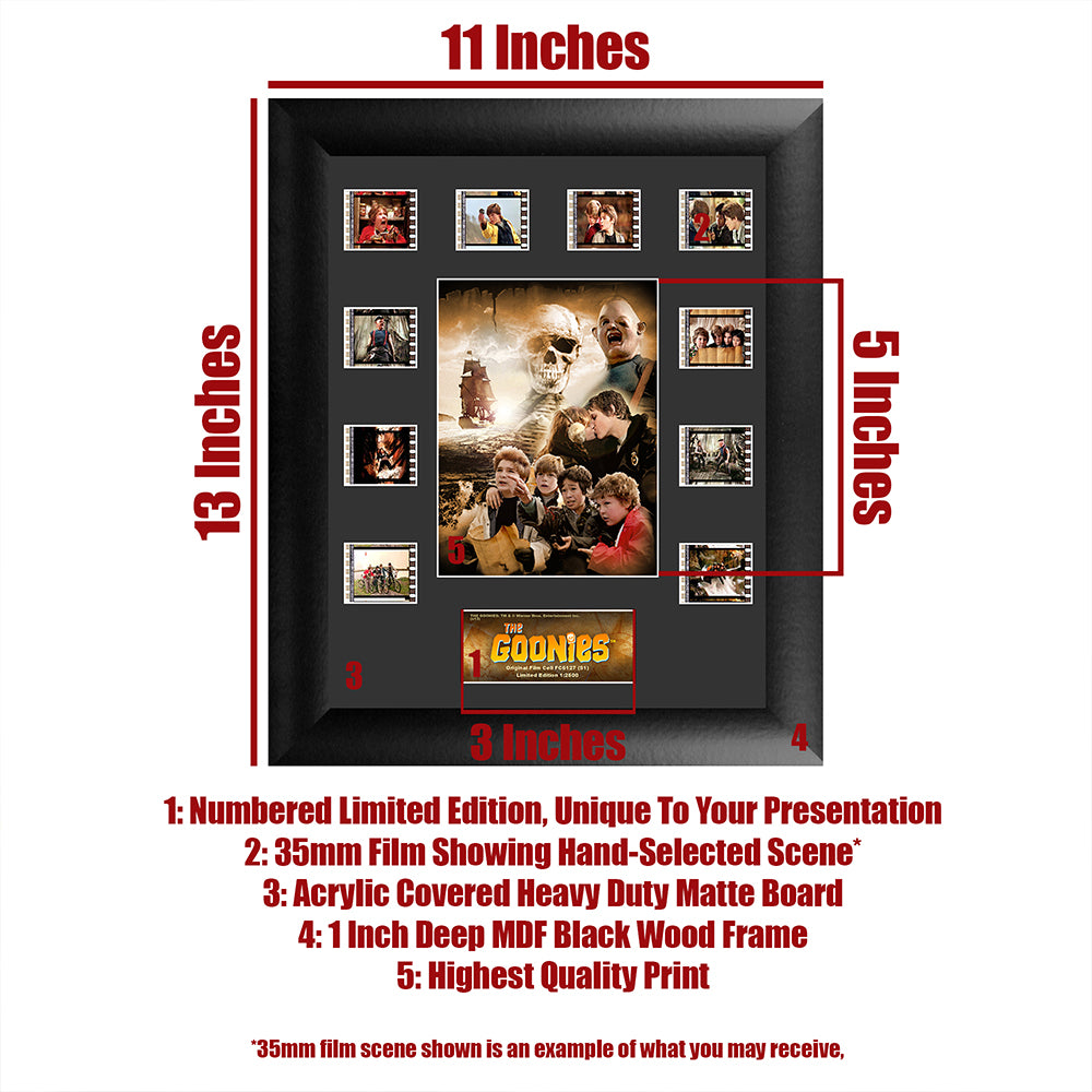 The Goonies (S1) Limited Edition Mini Montage Framed FilmCells Presentation USFC6127