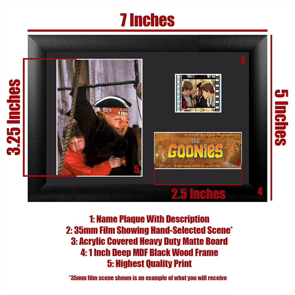 The Goonies (Sloth and Chunk) Minicell FilmCells Framed Desktop Presentation USFC6142