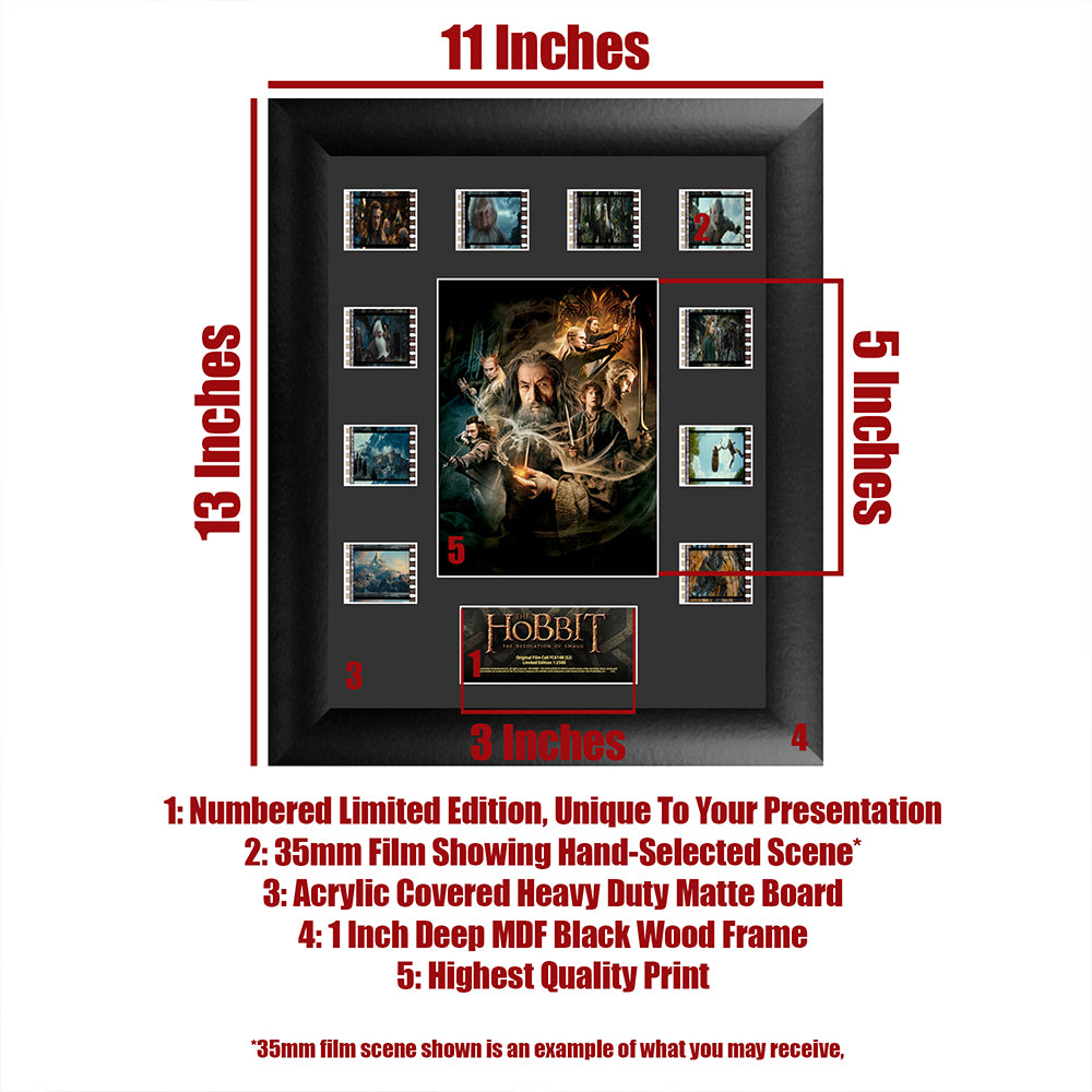 THE HOBBIT: THE DESOLATION OF SMAUG (S2) Limited Edition Mini Montage Framed FilmCells Presentation USFC6148