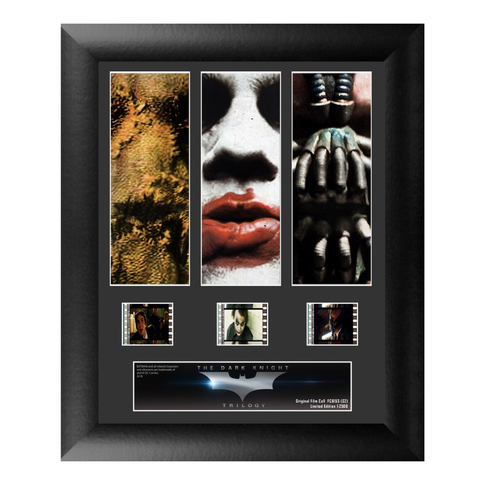 Batman The Dark Knight Trilogy (Scarecrow, Joker, & Bane) 3 Cell Standard FilmCells™ Presentation USFC6153