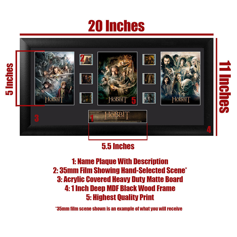 THE HOBBIT TRILOGY (S1) Limited Edition Trio Framed FilmCells Presentation USFC6180