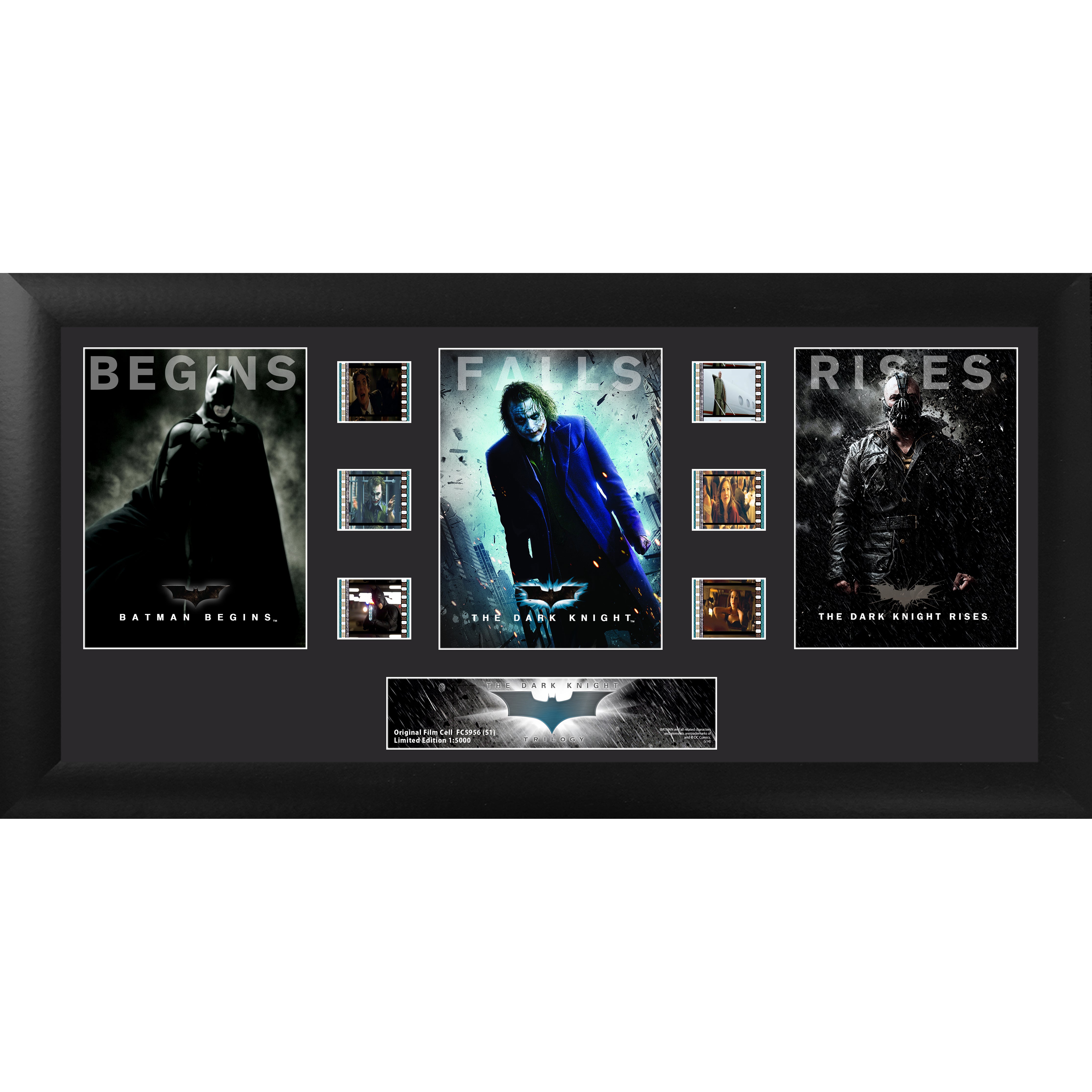 Batman: The Dark Knight Trilogy (Rise and Fall) Limited Edition Trio Framed FilmCells Presentation USFC6225