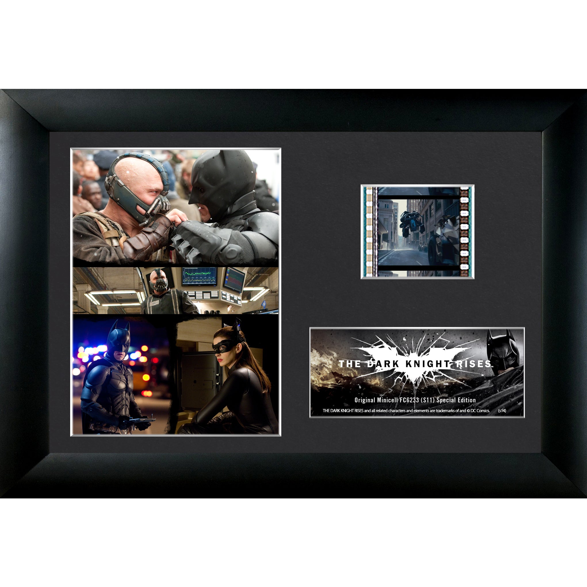 Batman: The Dark Knight Rises (Character Collage) Minicell FilmCells Framed Desktop Presentation USFC6233