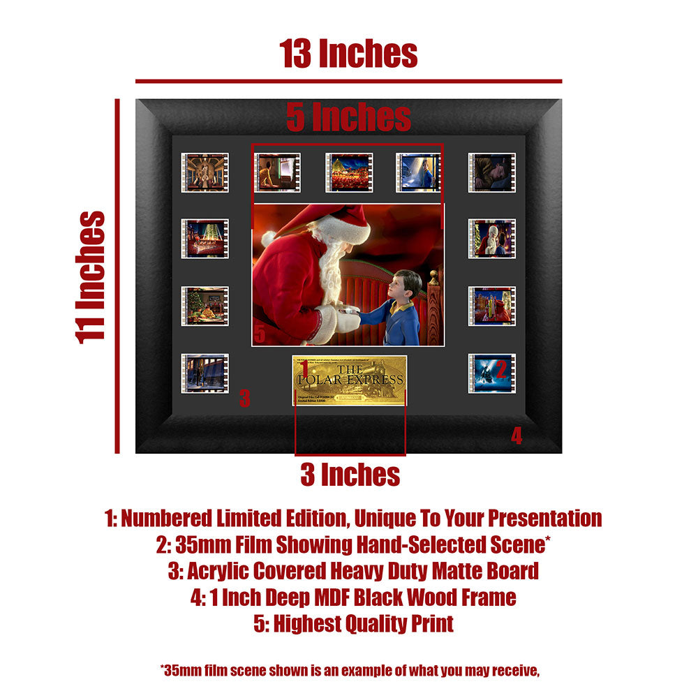 The Polar Express (S1) Limited Edition Mini Montage Framed FilmCells Presentation USFC6284